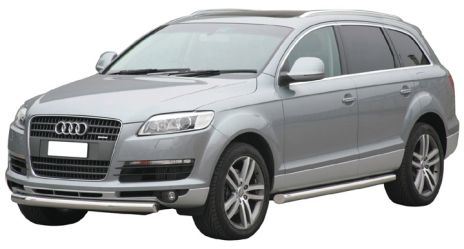 Tubo Di Protezione Anteriore Inox Ø76 Audi Q7 2006+