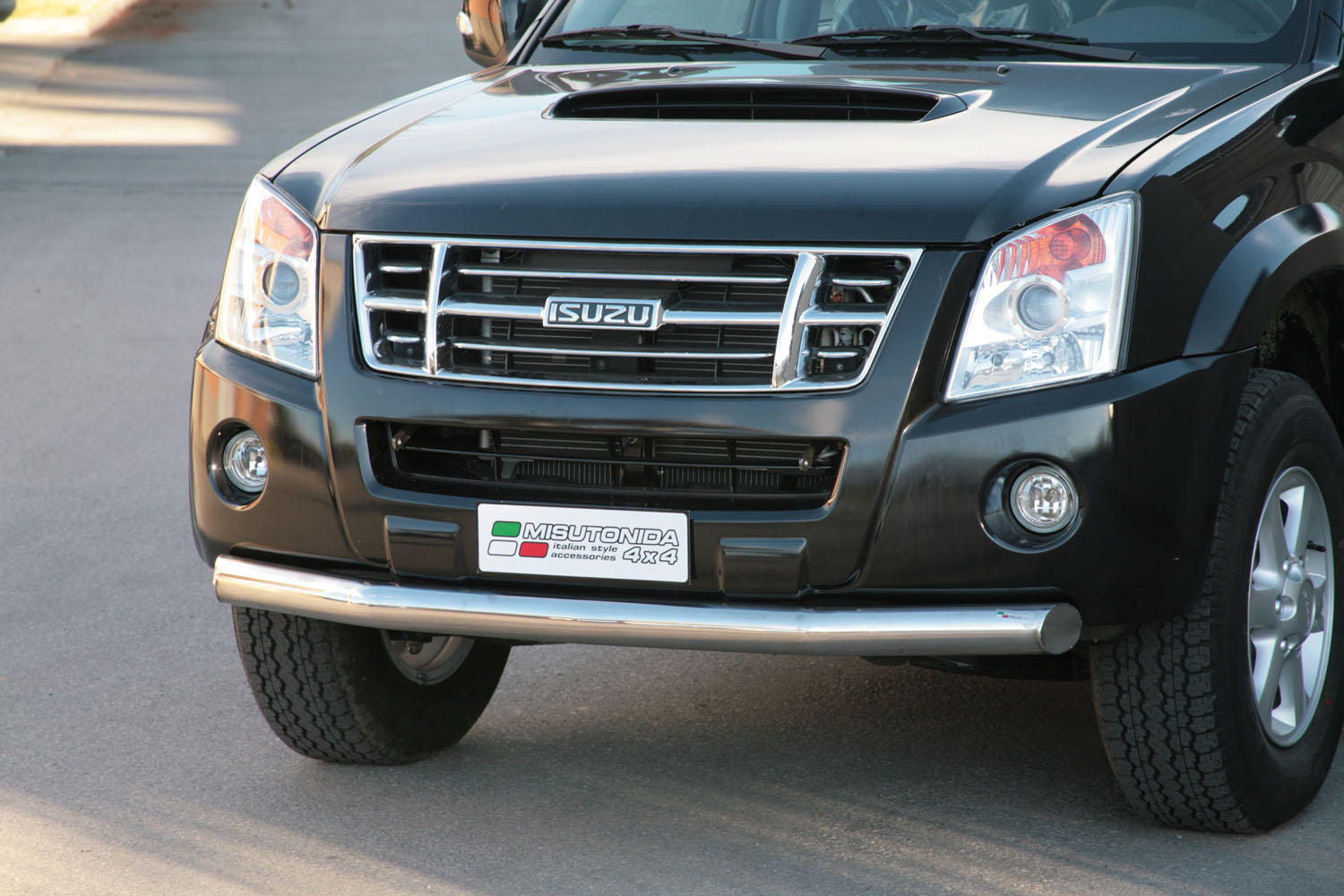 Tubo Di Protezione Anteriore Inox Ø76 Isuzu Dmax 2007/2011