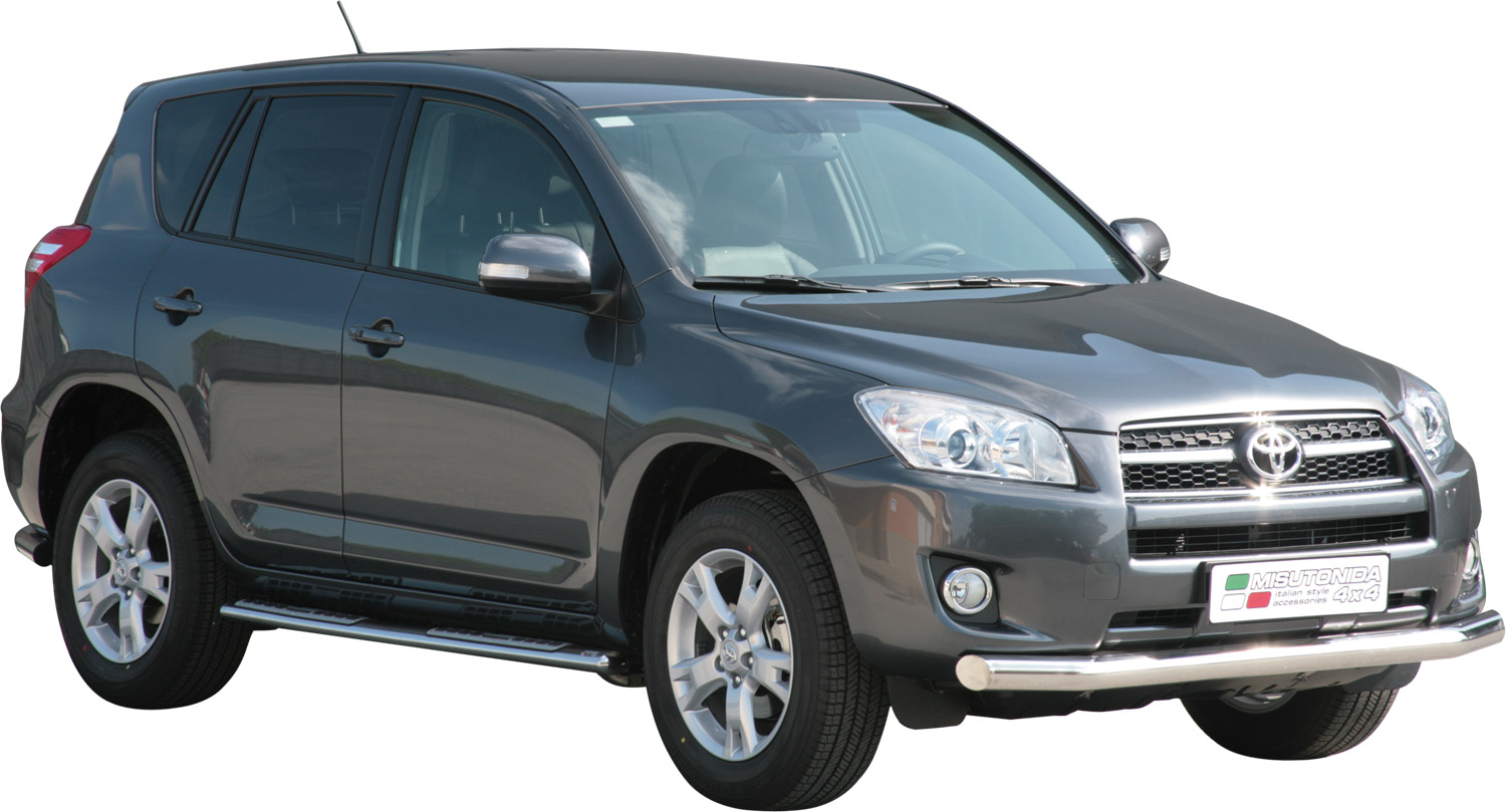 Tubo Di Protezione Anteriore Inox Ø76 Toyota Rav 4 2009+