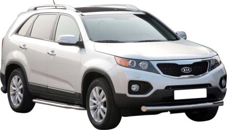 Tubo Di Protezione Anteriore Inox Ø76 Kia Sorento 2009+