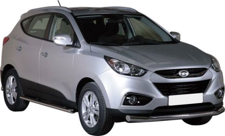 Tubo Di Protezione Anteriore Inox Ø76 Hyundai Ix35 2010+