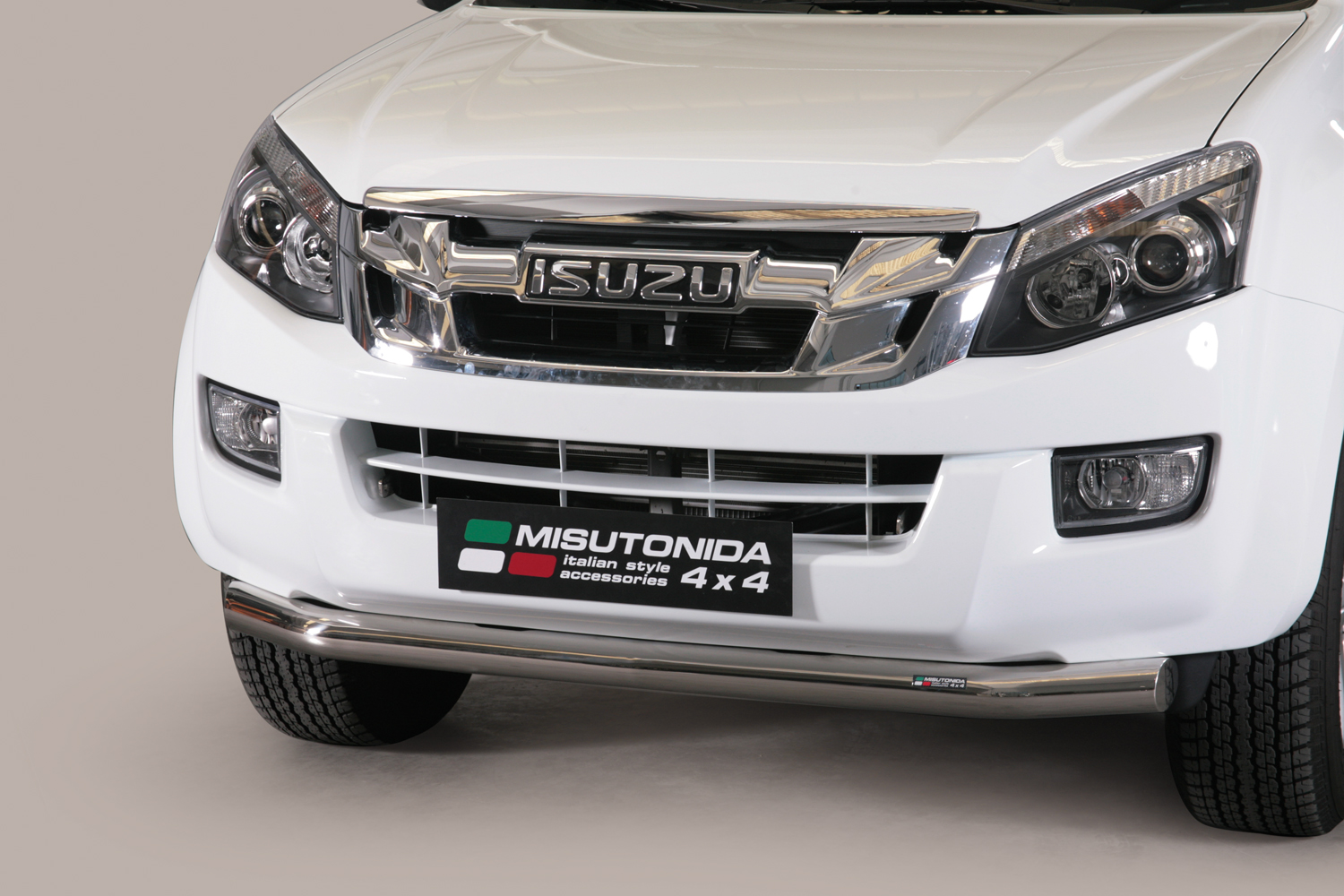Tubo Di Protezione Anteriore Inox Ø76 Isuzu Dmax 2012+