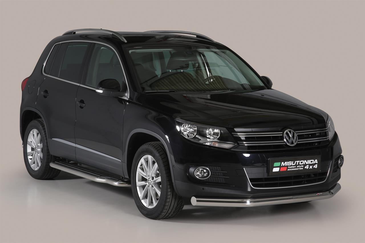 Tubo Di Protezione Anteriore Inox Ø76 Volkswagen Tiguan 2011+