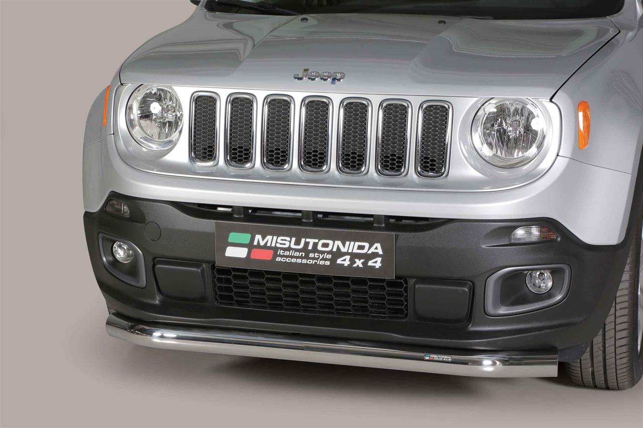 Tubo Di Protezione Anteriore In Acciaio Inox Ø 76 Jeep Renegade 2014+