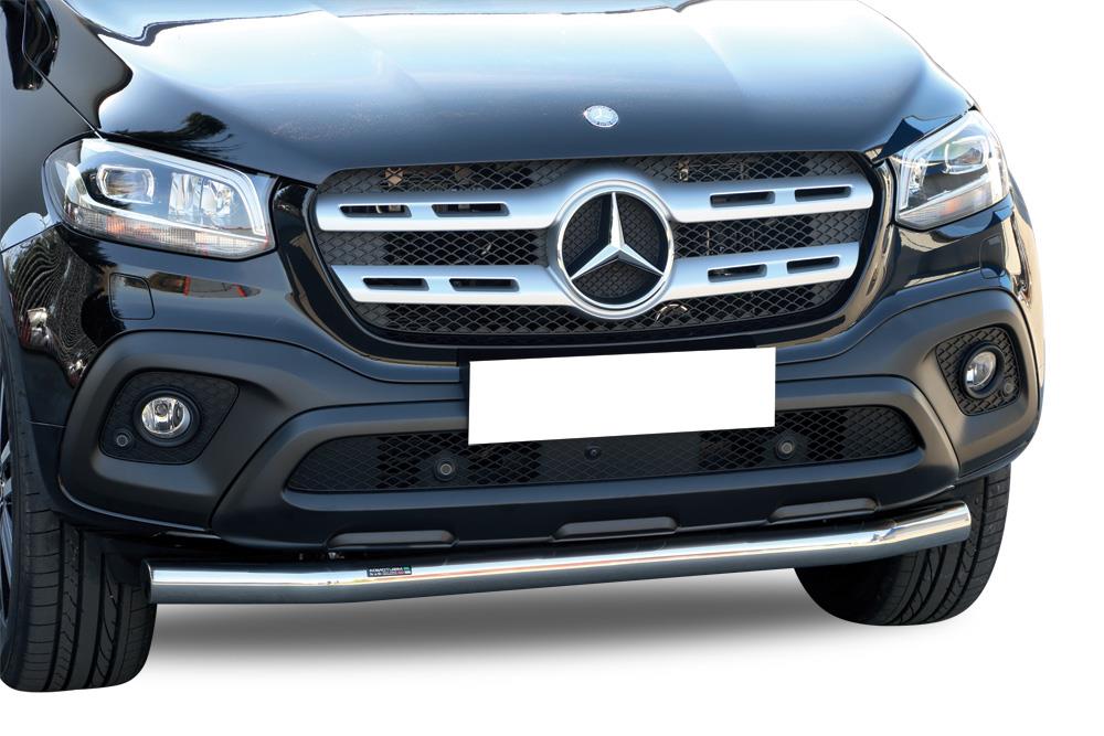 Tubo Di Protezione Anteriore Inox Ø 76 Mercedes Classe X 2017+