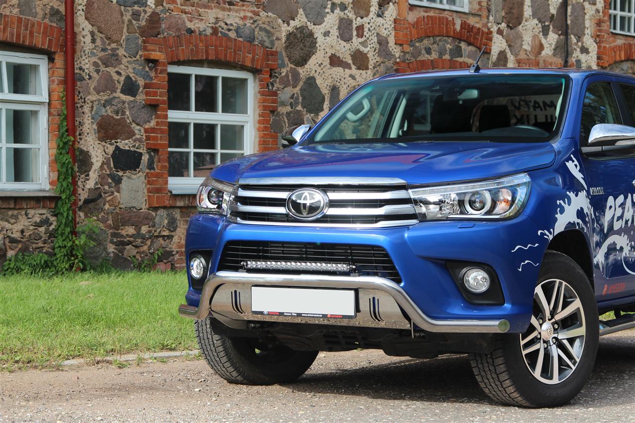 Tubo Di Protezione Anteriore Inox Ø60 Toyota Hilux Revo 2016+
