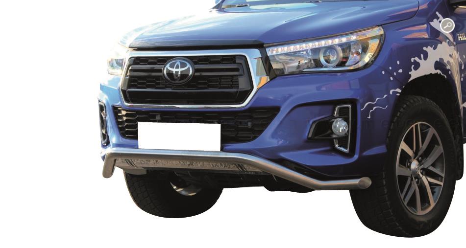 Tubo Di Protezione Anteriore+Protegge Il Radiatore In Acciaio Inox Ø 60 Toyota Hilux 2019+