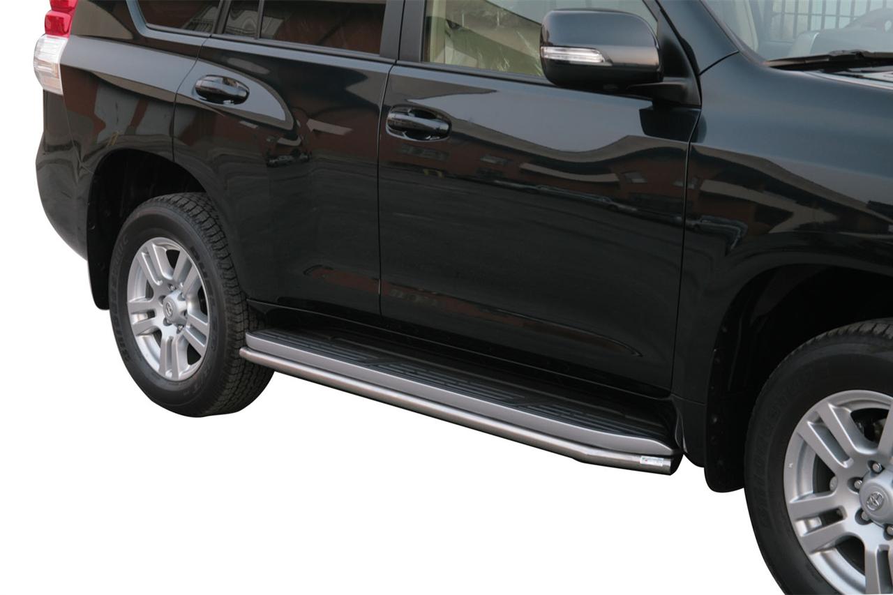 Tubi Di Protezione Piedini In Acciaio Inox Ø40 Toyota Lc150 5 Portes 2009+