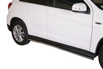 Tubi Di Protezione Piedini In Acciaio Inox Ø40 Mitsubishi Asx 2010-2012