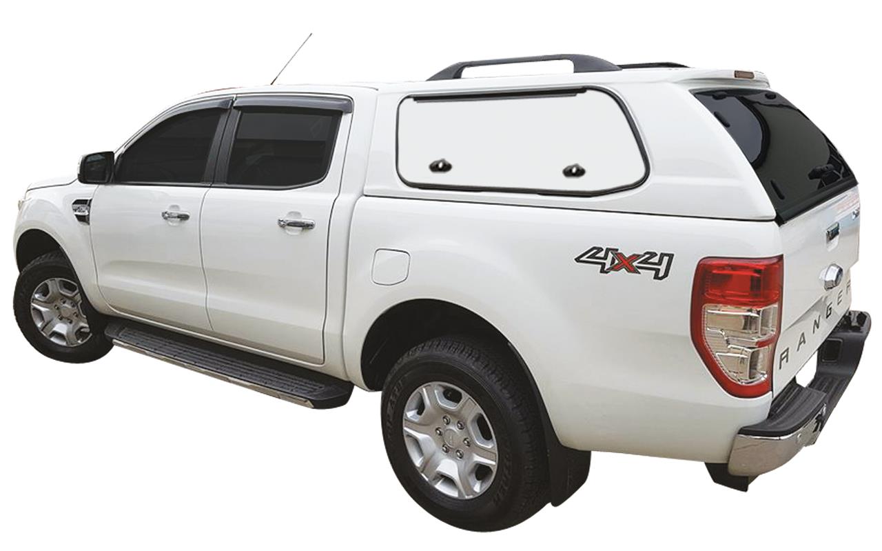 Hard Top S-Line Sp Ford Ranger 2012+ Super Cab Portellini Laterali Apribili Ad Ala Bianco 7Vta
