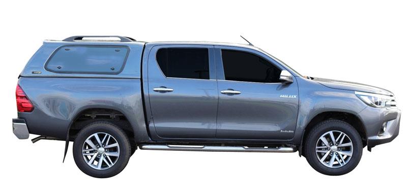 Hard Top Sline Sp Toyota Hilux 2016+ Doppie Porte Laterali Papillon - Verde 6S3