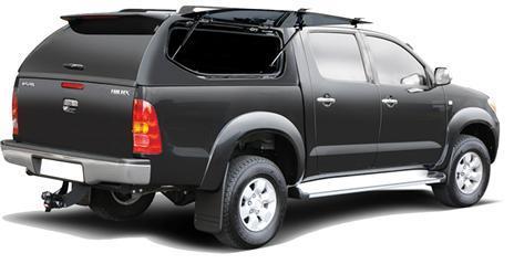 Hard Top S-Line Sv Toyota Hilux/vigo 2005-2014 Doppia Cabina Vetri Laterali Apribil Grigio 1D6