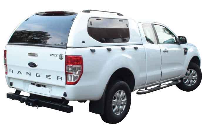 Hard Top S-Line Sv Ford Ranger 2012+ Super Cab Vetri Laterali Apribili Ad Ala Grigio 2Pnc