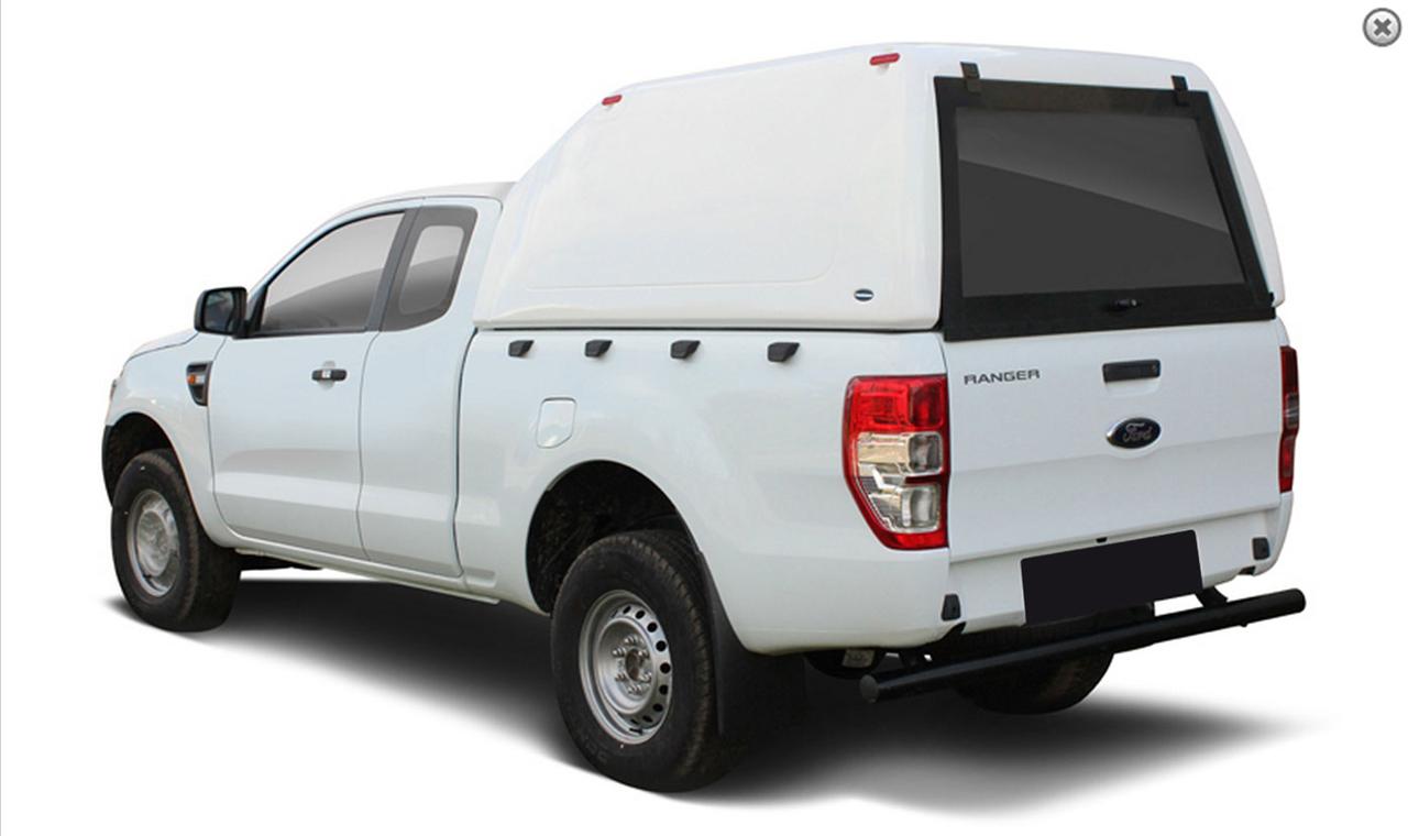 Hard Top Commerciale Tetto Alto Ford Ranger 2012+ Super Cab Senza Portellini Laterali