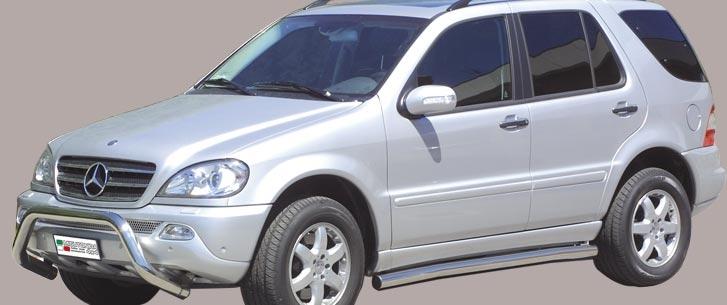 Tubo Basso Cassa Inox Ø76 Mercedes Ml 98/05