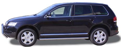 Tubo Basso Cassa Inox  Ø76 Volskwagen Touareg