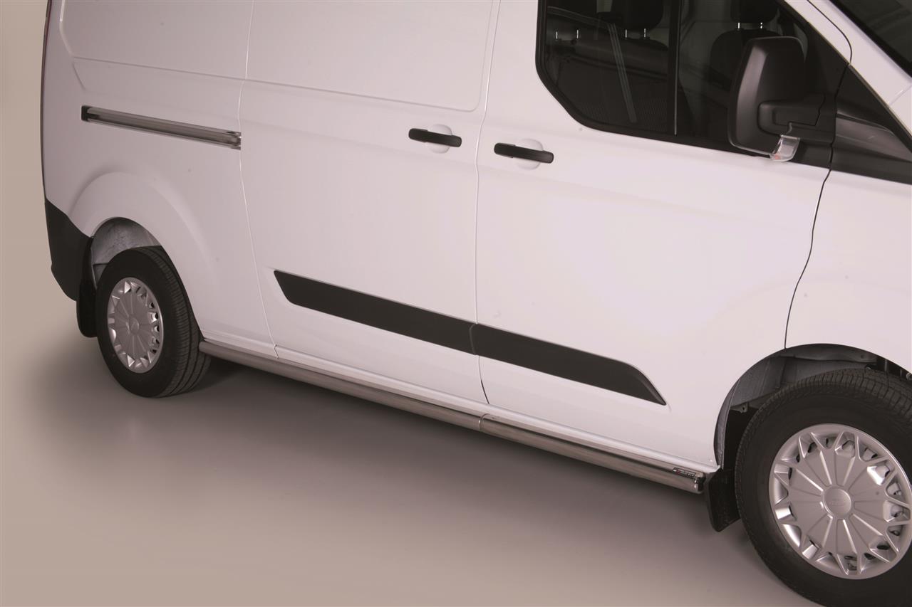 Tubo Basso Cassa Inox Ø63 Ford Transit Custom 2013+ Long