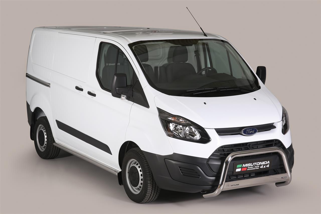 Tubo Basso Cassa Inox Ø63 Ford Transit Custom 2013+ Court