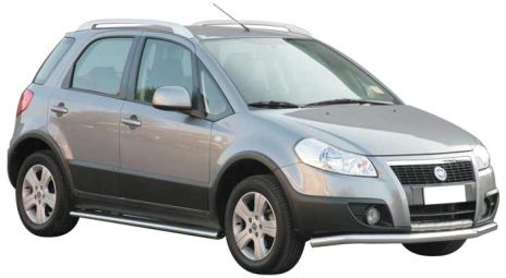 Tubo Basso Cassa Ovale Inox Fiat Sedici 2006+