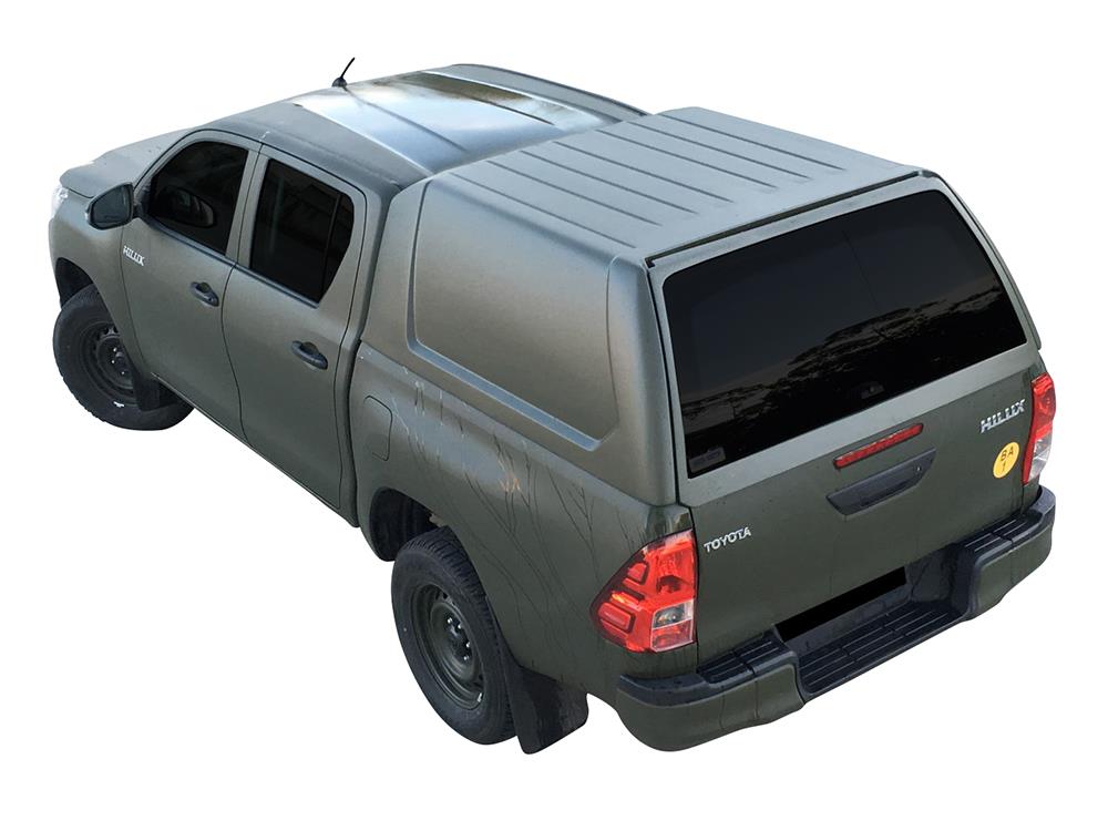 Hard Top Utilitaire Fb Toyota Hilux 16+Double Cab - Senza Aperture Laterali Verde 6S3