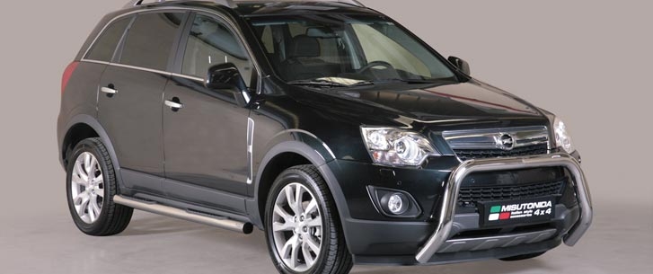 Protezione Anteriore-Super Bar Inox Ø 76 Opel Antara 2011+ Ce (Super Bar)