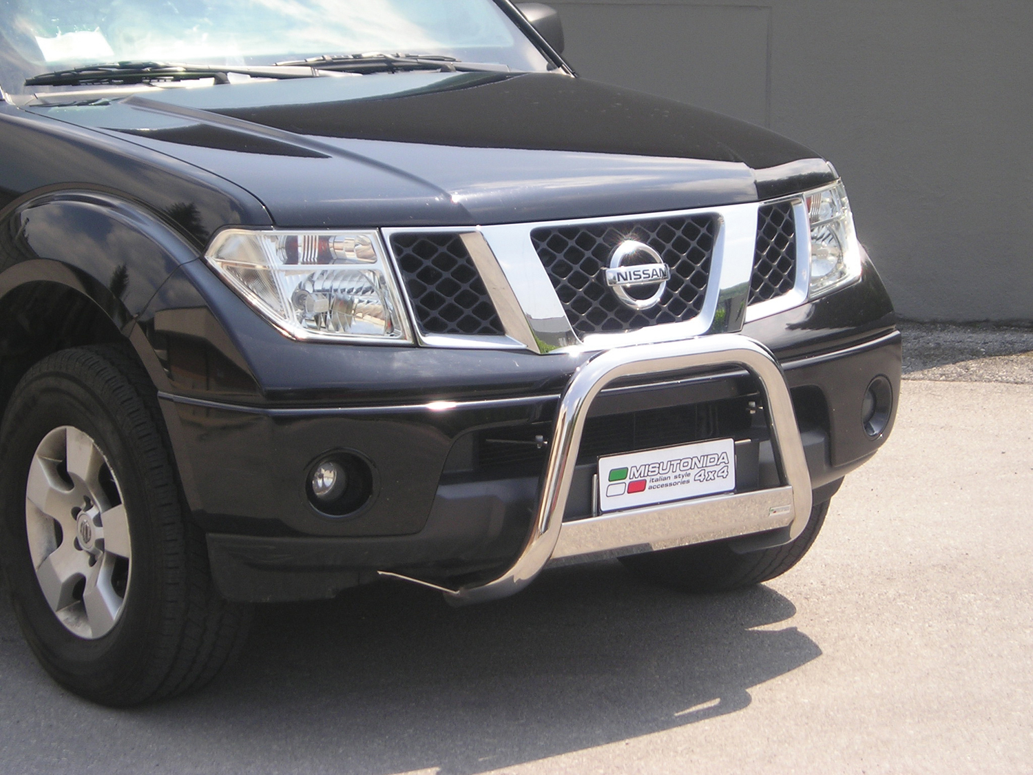 Protezione Anteriore Medium Bar Inox Ø63 Nissan Navara D40 2005/04-2010  Ce
