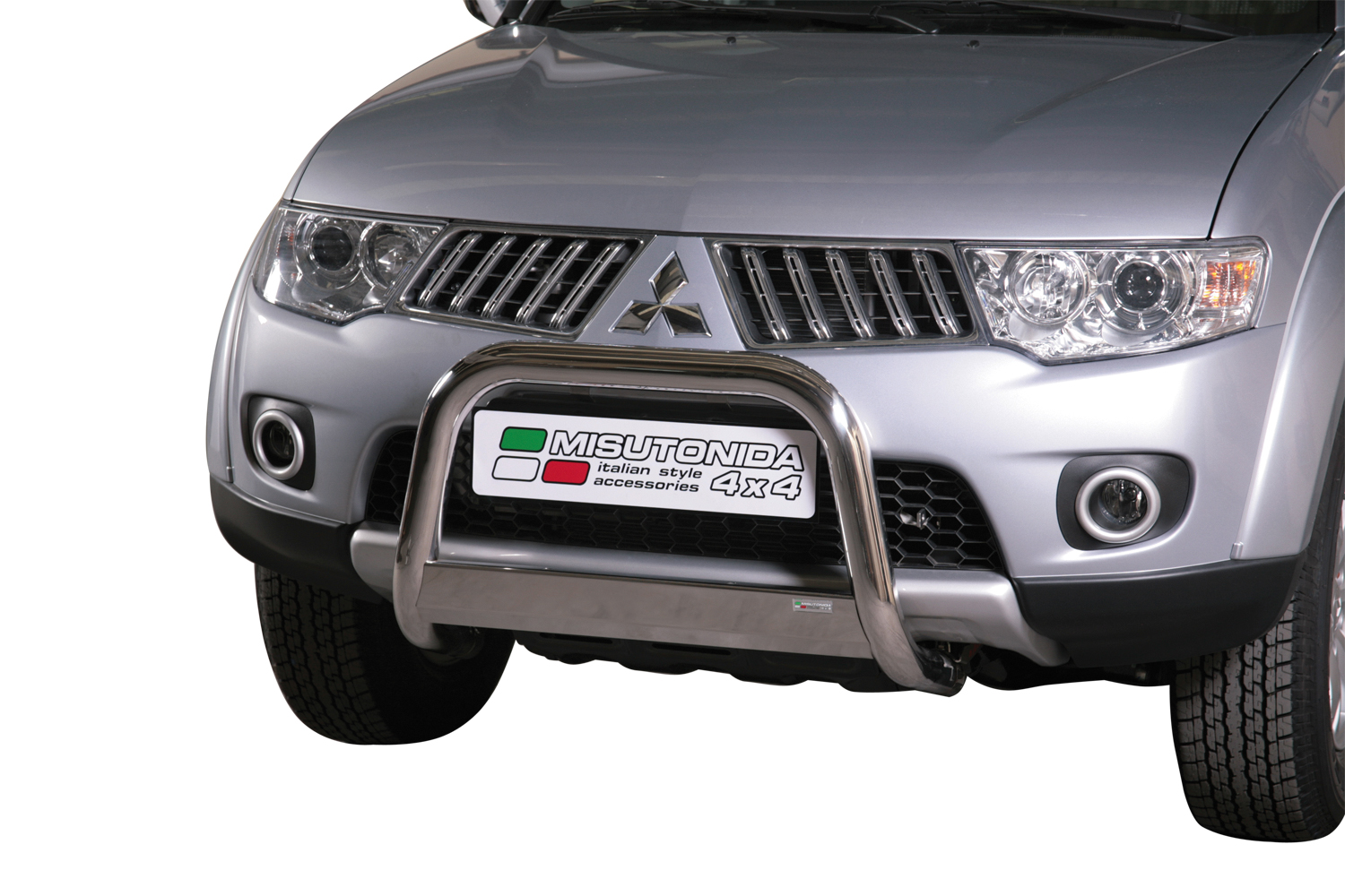 Protezione Anteriore Medium Bar Inox Ø63 Mitsubishi L200 2010/2015  Ce