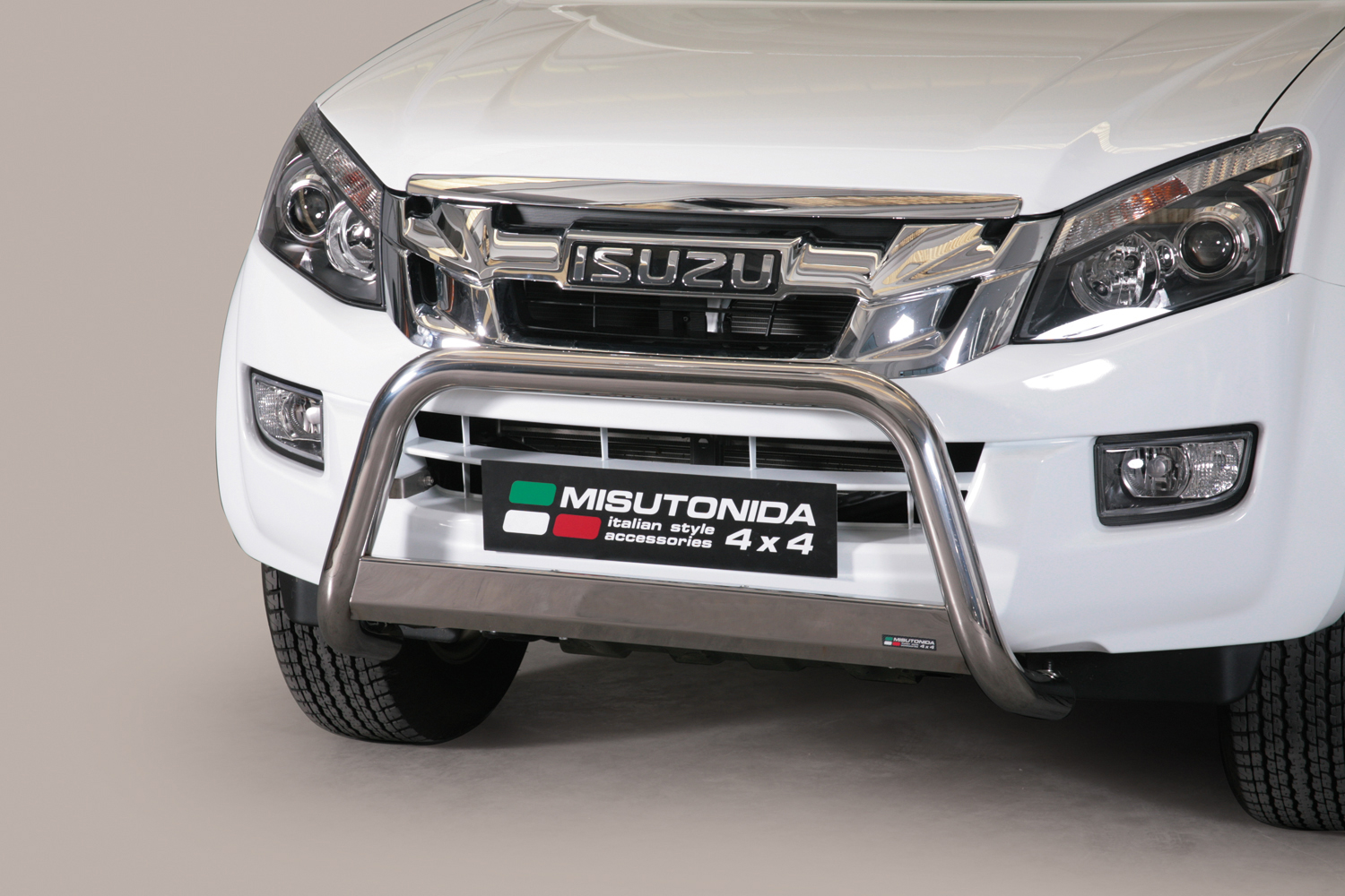 Protezione Anteriore Medium Bar Inox Ø63 Isuzu Dmax 2012/2020  Ce