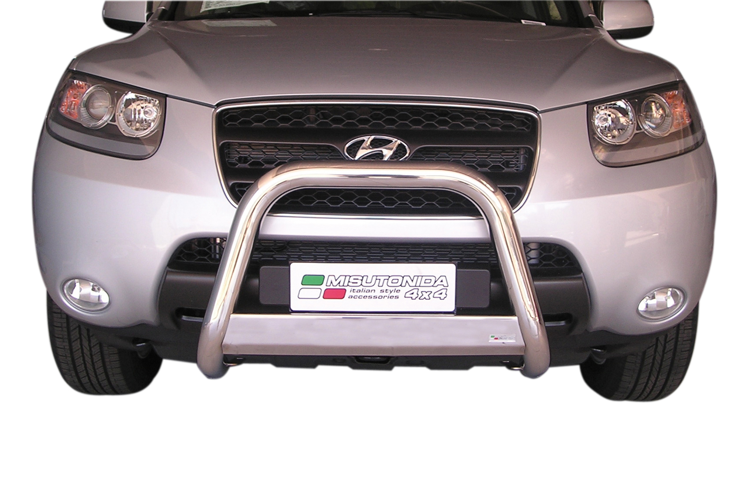 Protezione Anteriore Medium Bar Inox Ø63 Hyundai Santa Fe 2006/2010  Ce