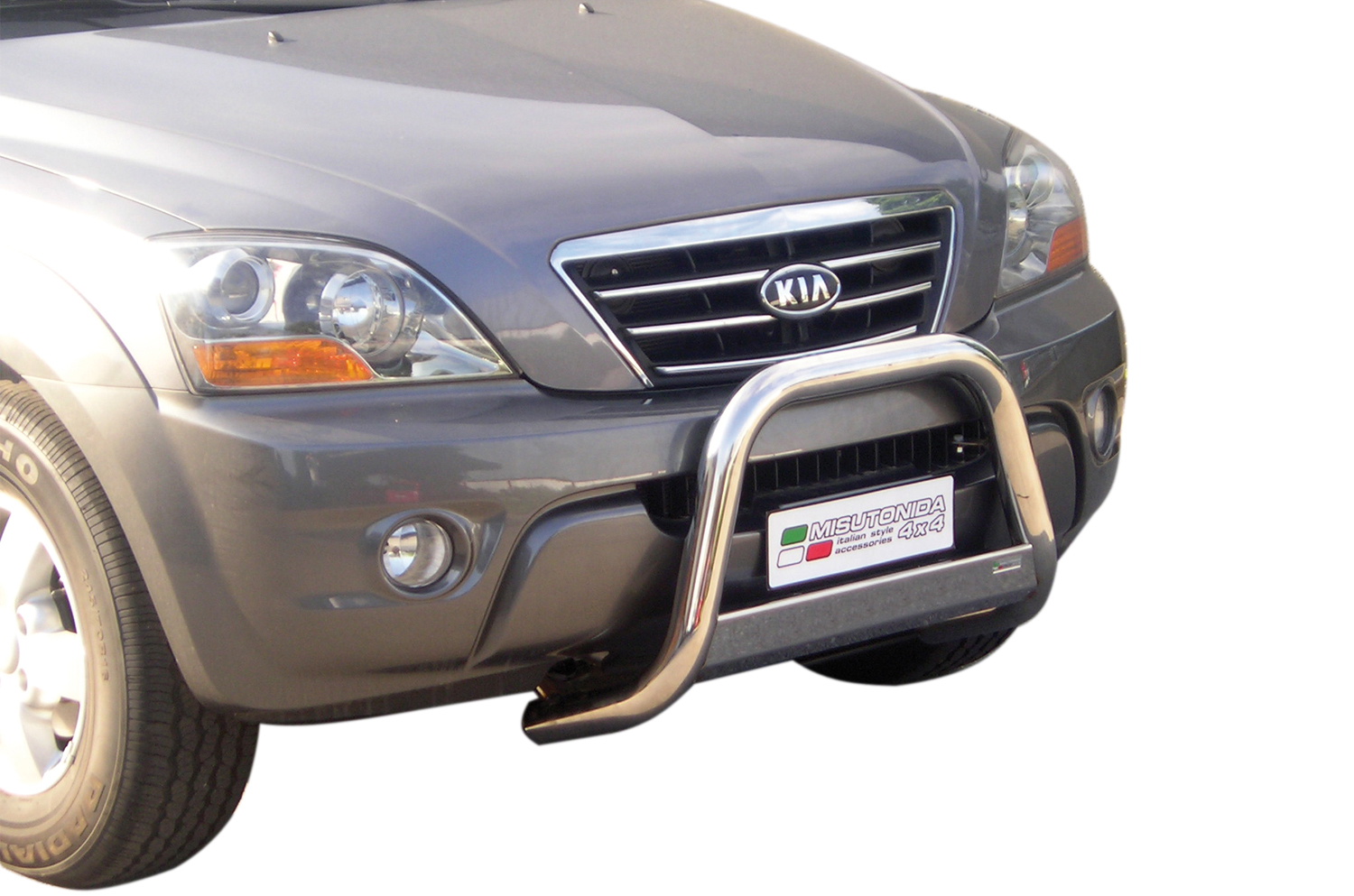 Protezione Anteriore Medium Bar Inox Ø63 Kia Sorento 2006/2008 Ce