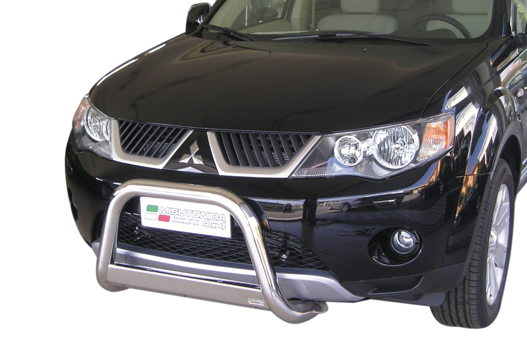 Protezione Anteriore Medium Bar Inox Ø63 Mitsubishi Outlander 2007/2010 Ce