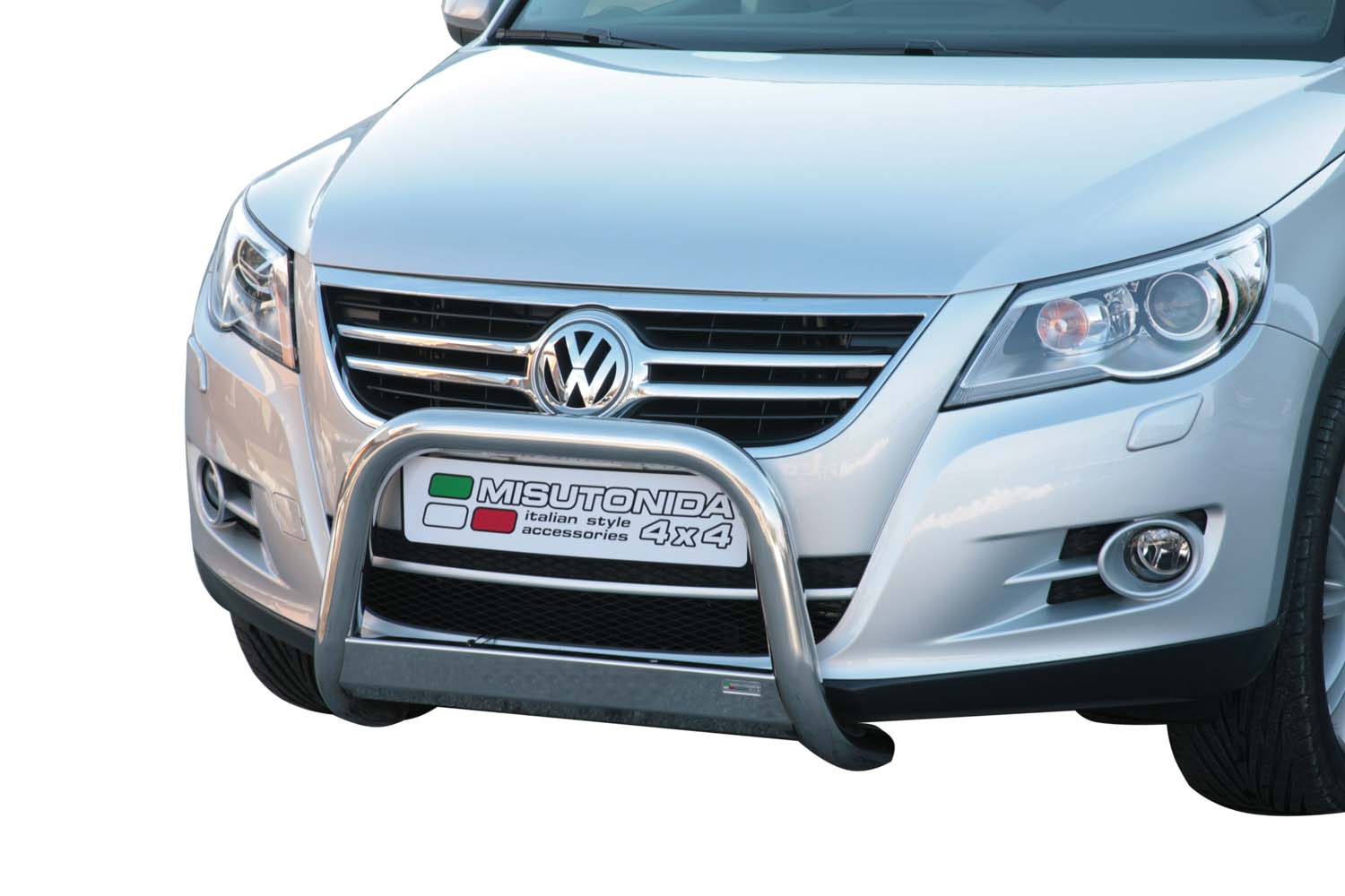 Protezione Anteriore Medium Bar Inox Ø63 Volkswagen Tiguan 2008+ Ce