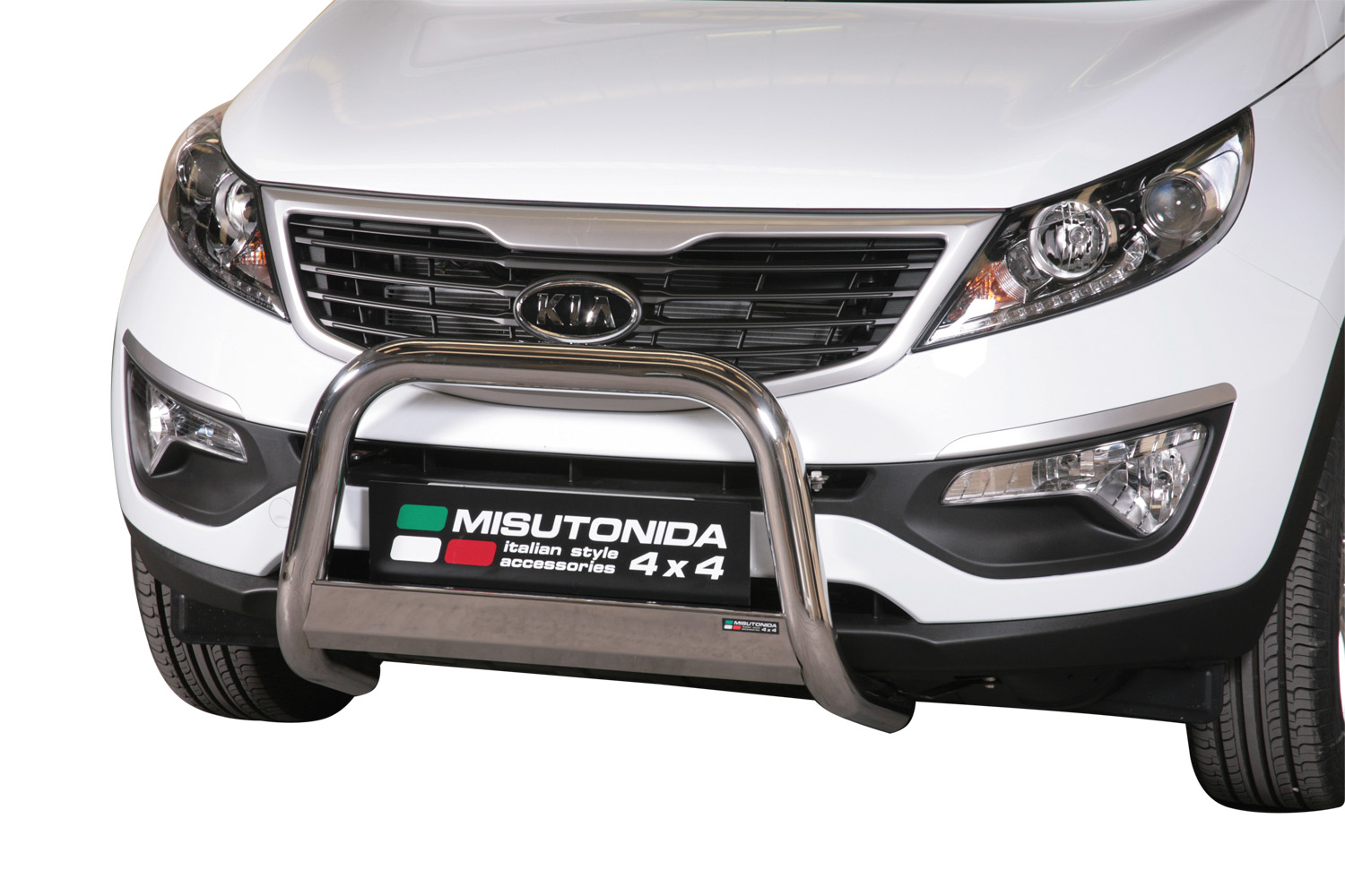 Protezione Anteriore Medium Bar Inox Ø63 Kia Sportage 2010+  Ce
