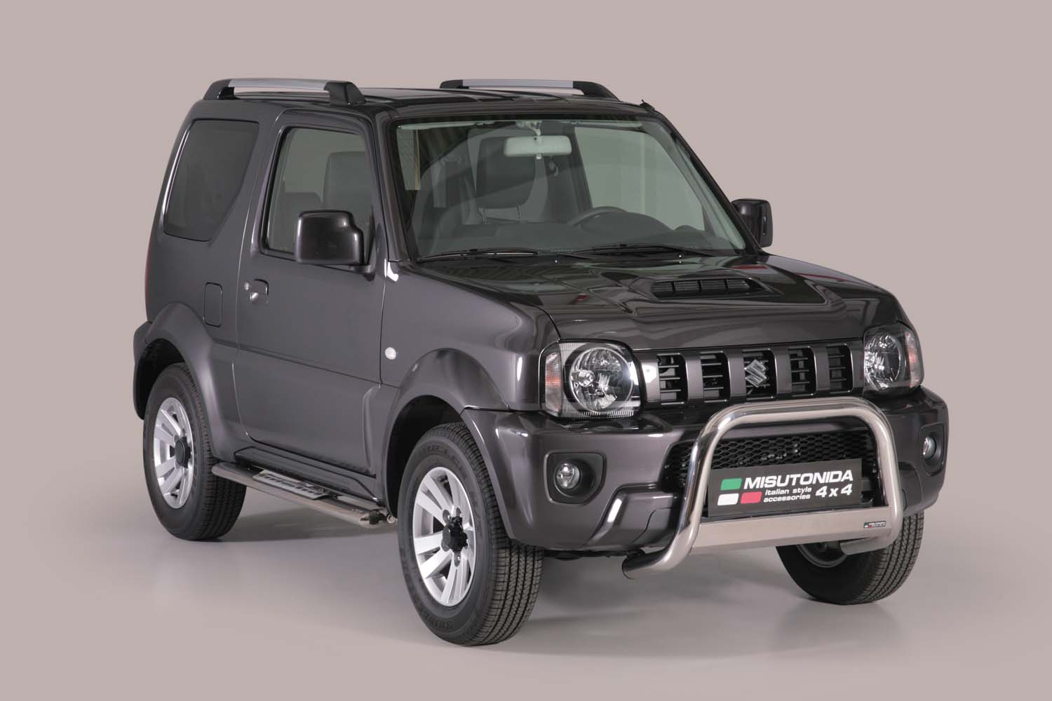 Protezione Anteriore Medium Bar Inox Ø63 Suzuki Jimny 2012/2018 Ce
